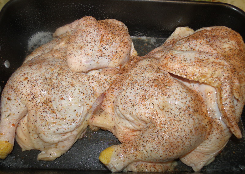 Season Chicken with your Rub