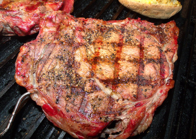 5 Minutes Per Side with a Quarter Turn at 2 ½ Minutes on the Grill Grates
